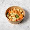 Gebratene Udon Nudeln Hähnchen